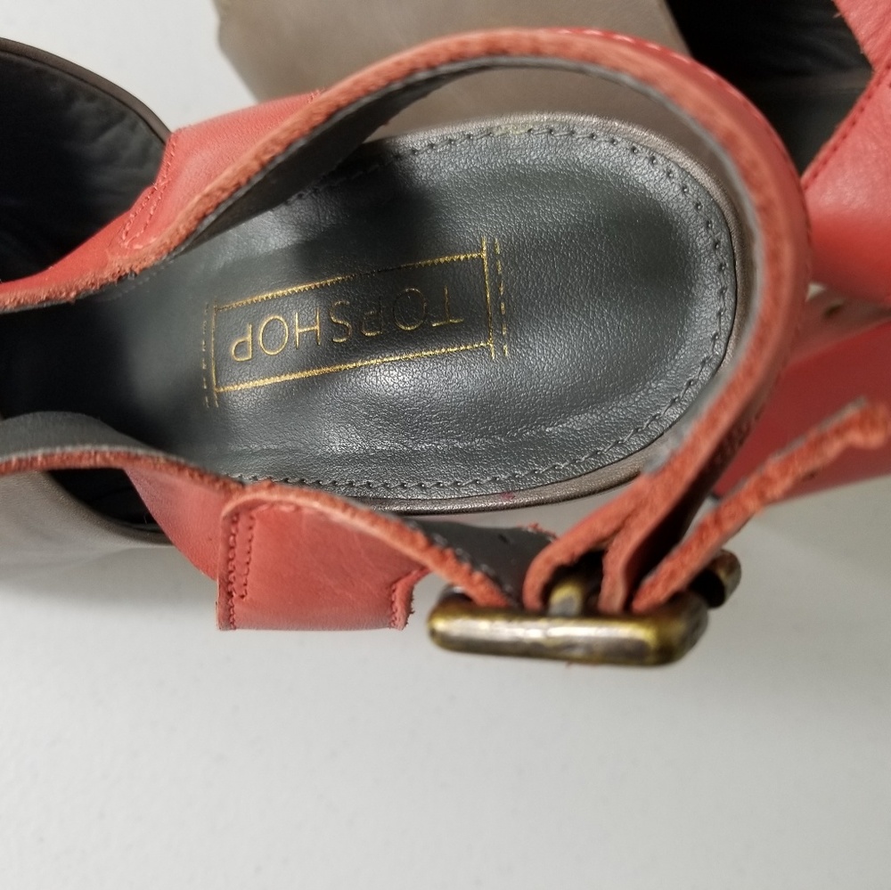 Topshop Leather Heel With Ankle Strap - Picture 5 of 8
